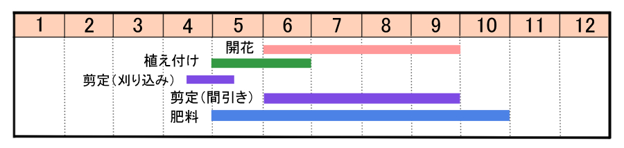 栽培カレンダー