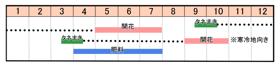 栽培カレンダー