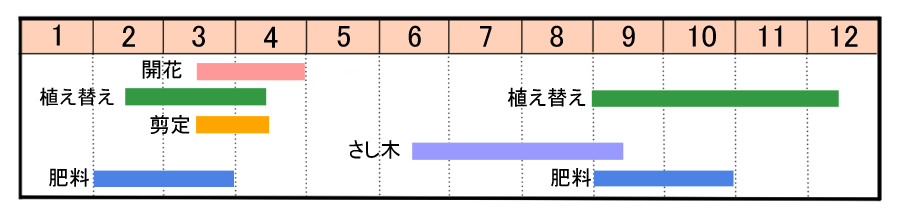 栽培カレンダー