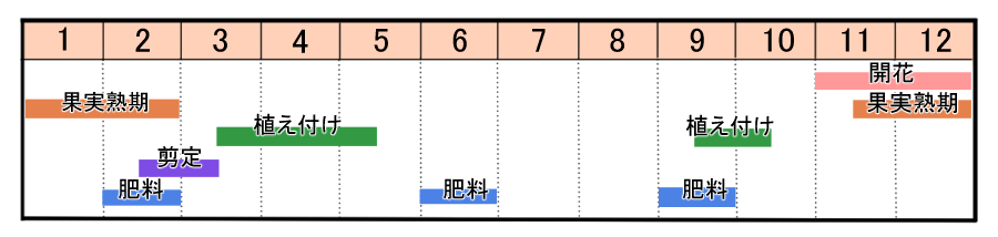 栽培カレンダー