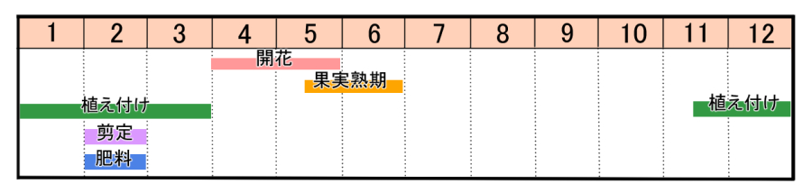 栽培カレンダー