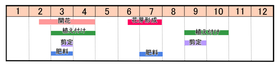 栽培カレンダー