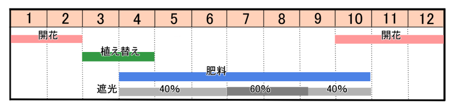 栽培カレンダー