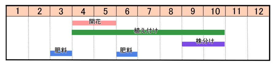 栽培カレンダー