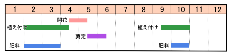 栽培カレンダー