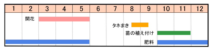 栽培カレンダー